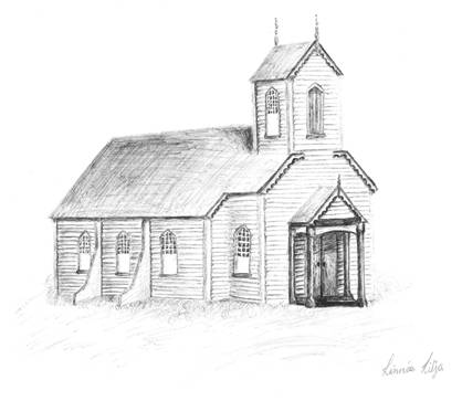 Den frsta kyrkan som byggdes i Mauriceville